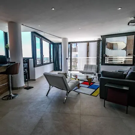 Los Manantiales, Loft Con Vistas Al Mar Y La Piscina En Appartement
